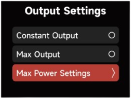 [Electro Storm XT26] Power Output Settings