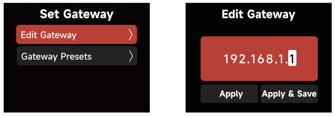 Edit Gateway