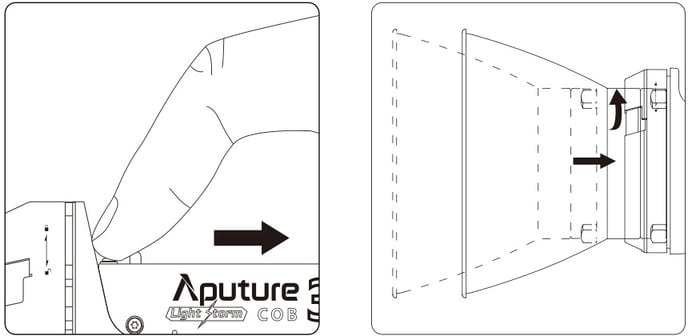 ls300dII_attaching_detaching_the_reflector