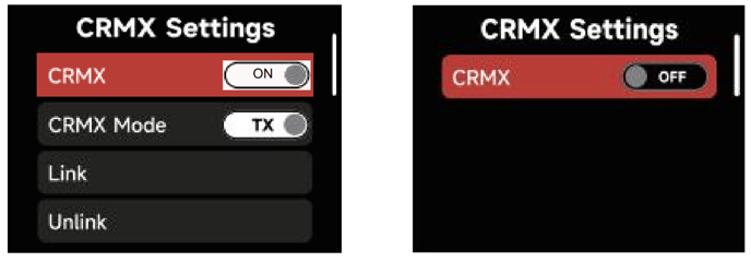 CRMX ON OFF