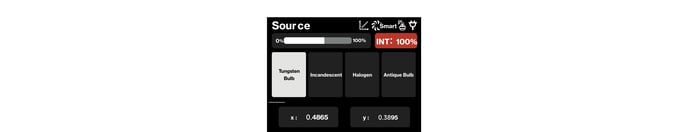 STORM CS32 Source light mode screen