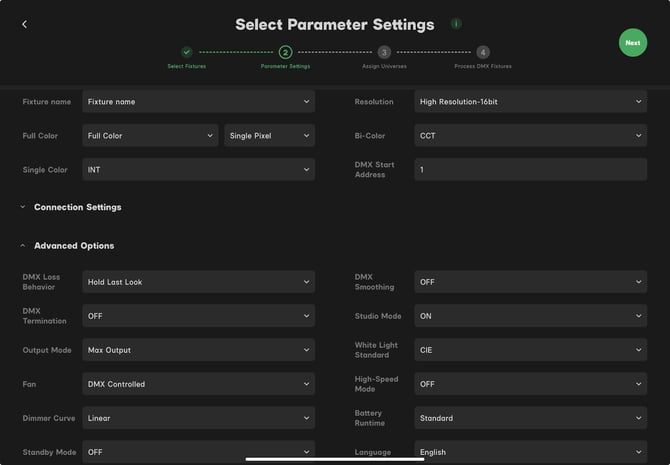sidud_four-parameter settings