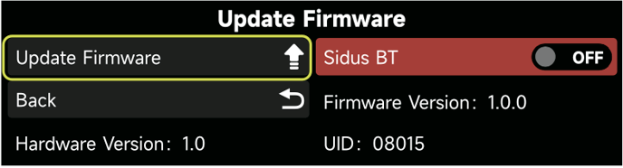 sidus_four_click_update_firmware