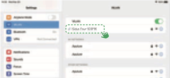 sidus_four_connecting_to_wifi
