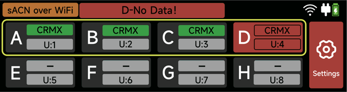 sidus_four_crmx_status_row