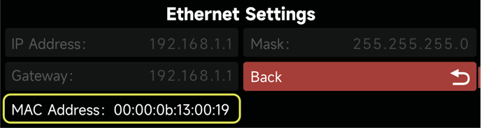 sidus_four_mac_address
