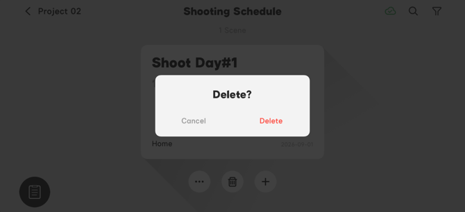 Sidus Link Delete Shoot Day