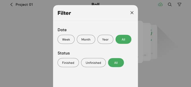 Sidus Link Filter Rolls