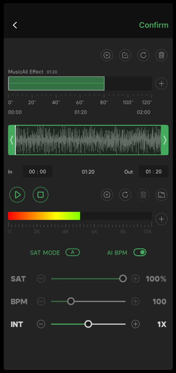 Sidus Link Audio Clip Edit