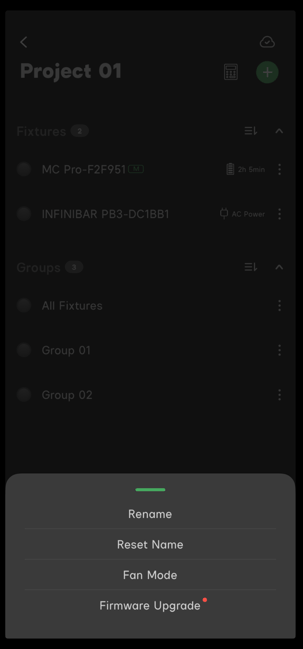 Sidus Link Master Menu
