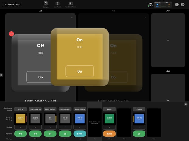 Reorder Action Panel buttons