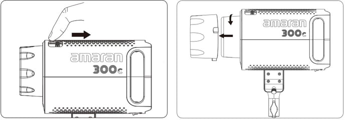 amaran_150c_300c_attachingdetaching_the_protection_cover