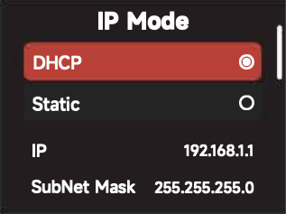 [STORM 1000c] Ethernet Setting