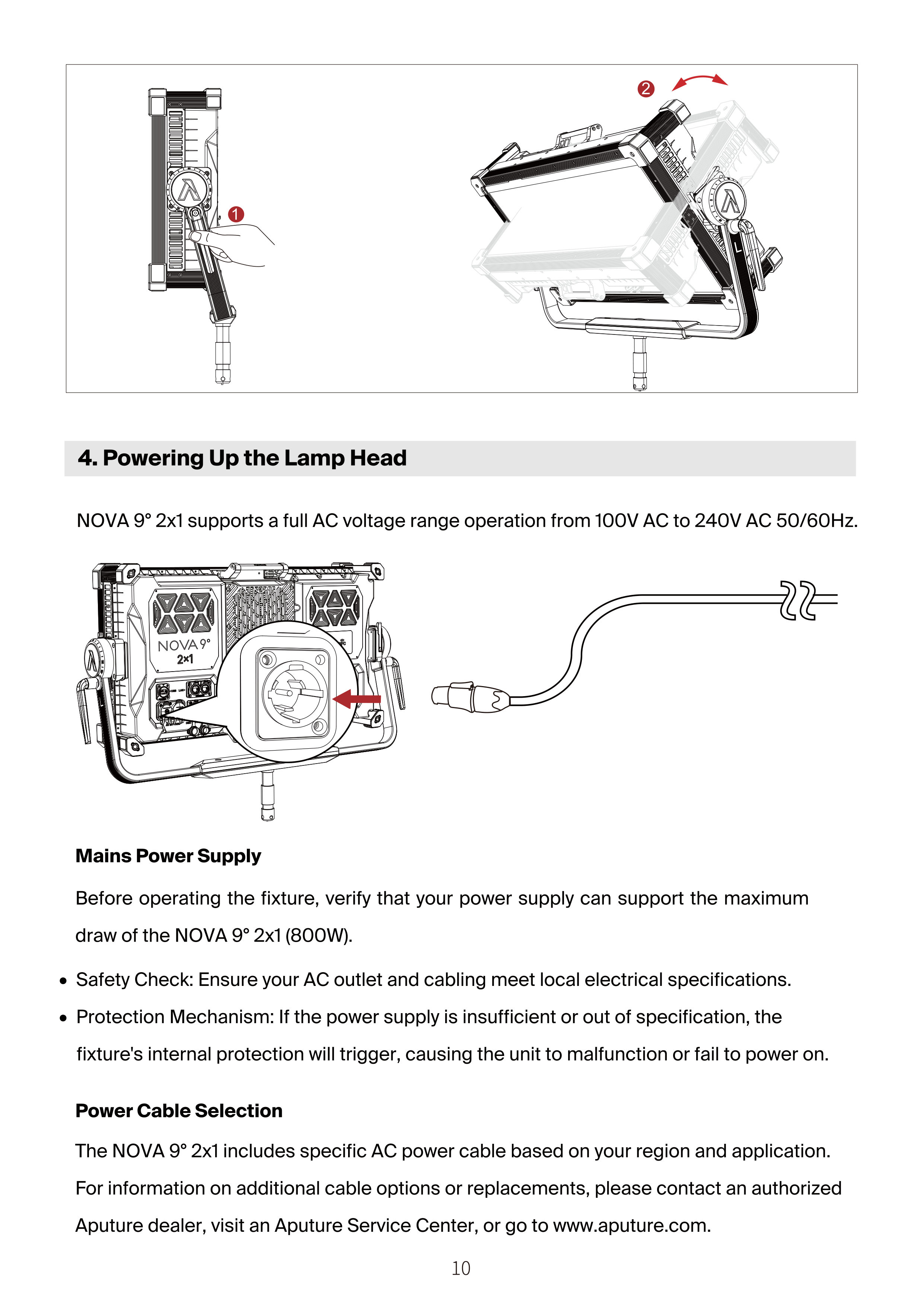 NOVA 9° 2x1 setup step 3
