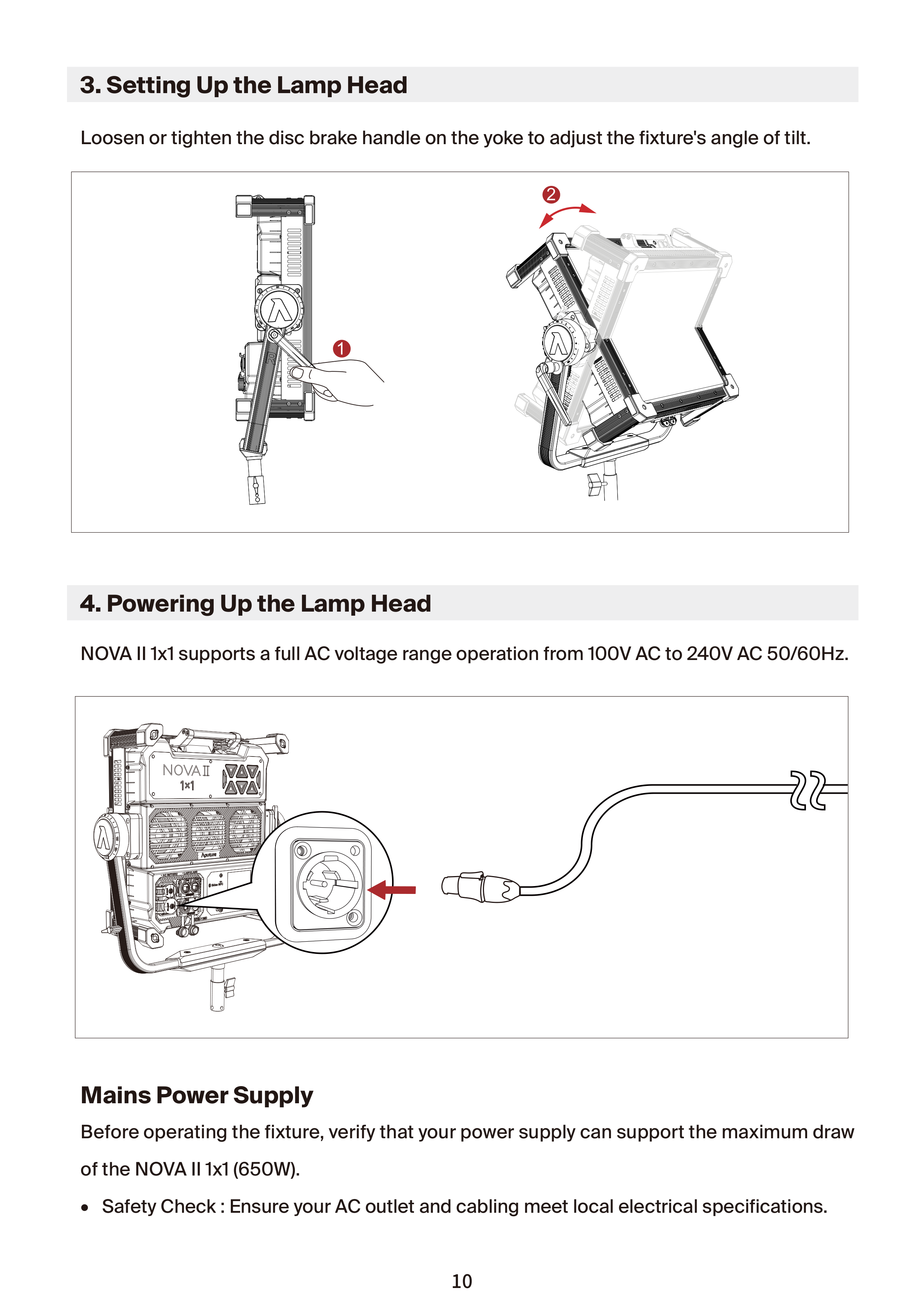 NOVA II 1x1 setup step 3