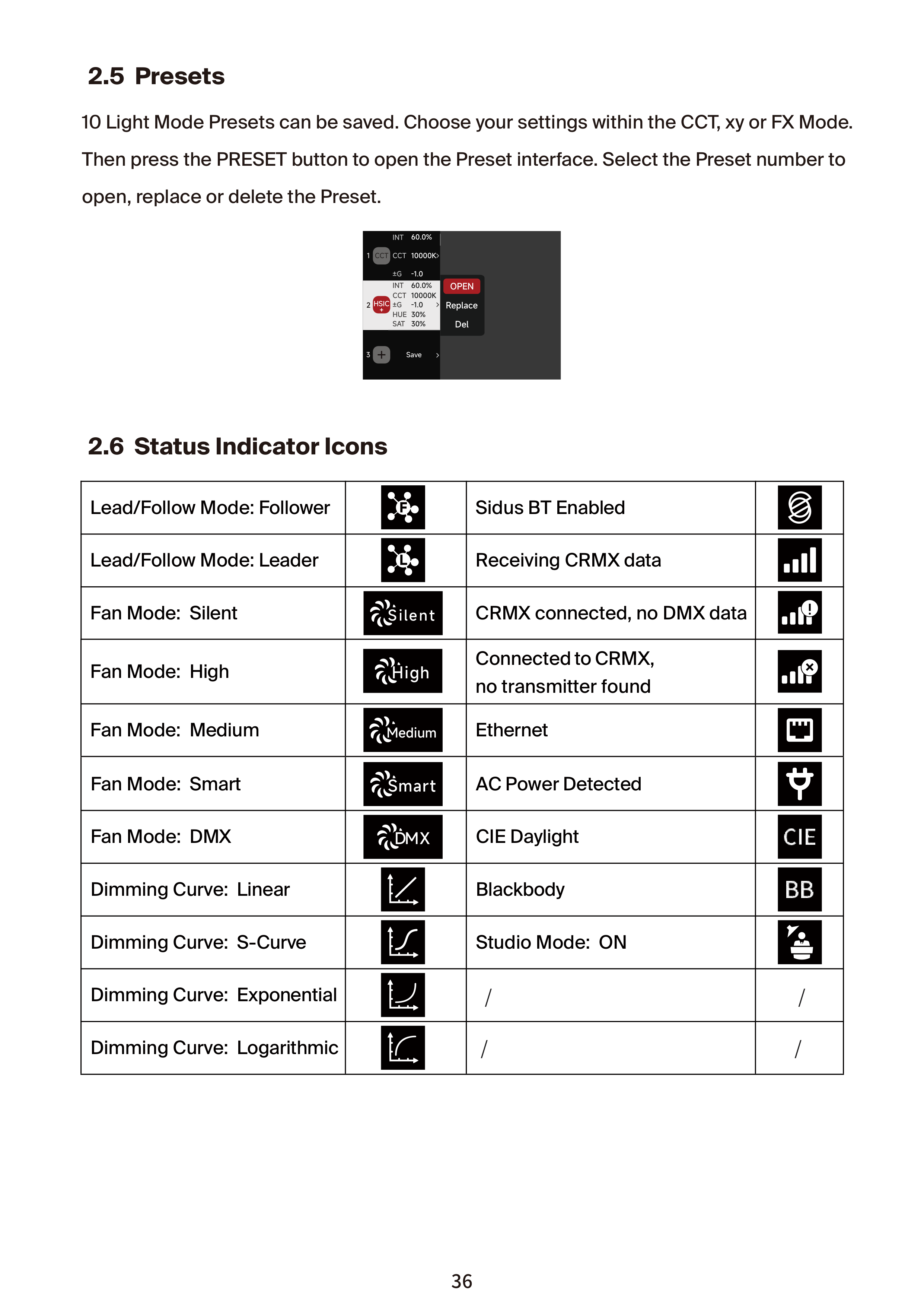 NOVA II 1x1 System Settings screen 11