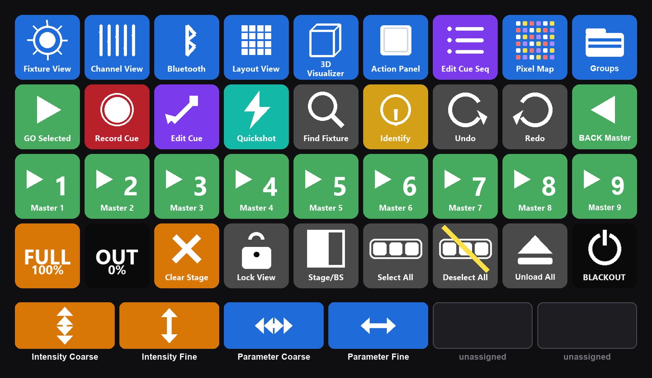 Stream Deck + XL layout for Sidus Link Pro V2.4